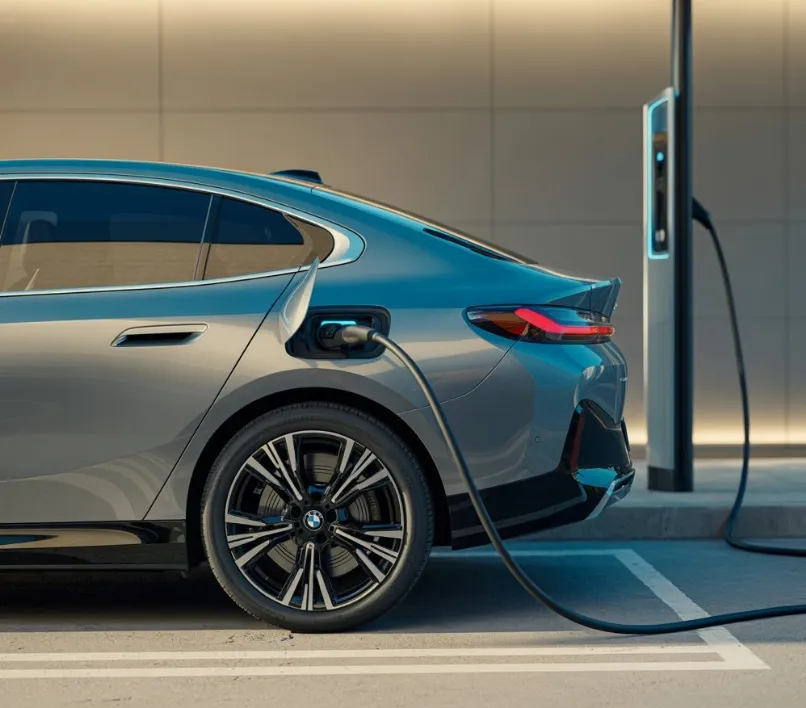 전기차 충전 비교 이미지 - 충전중인 기아 전기차