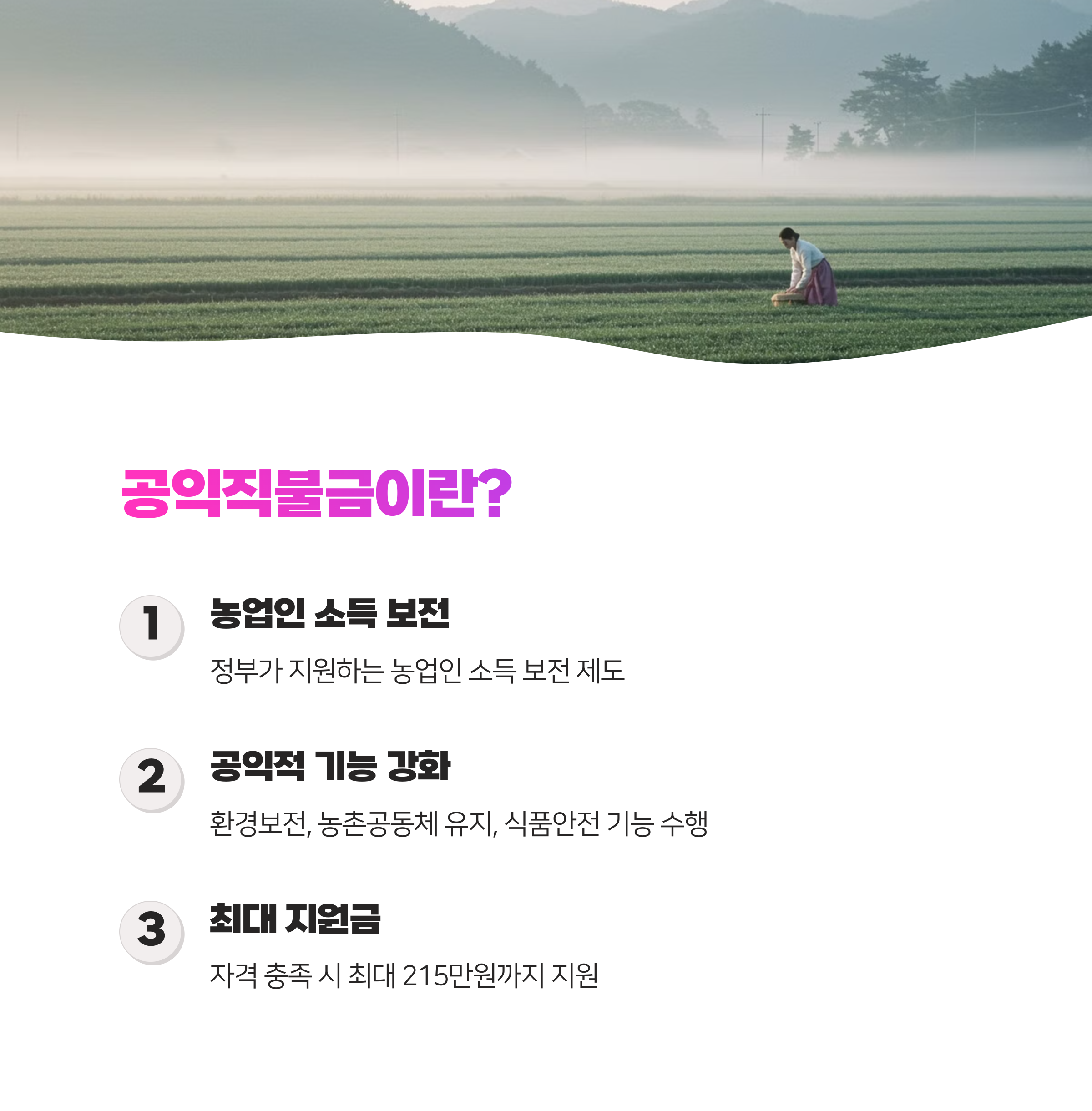 공익직불금 신청 사이트, 전화 번호