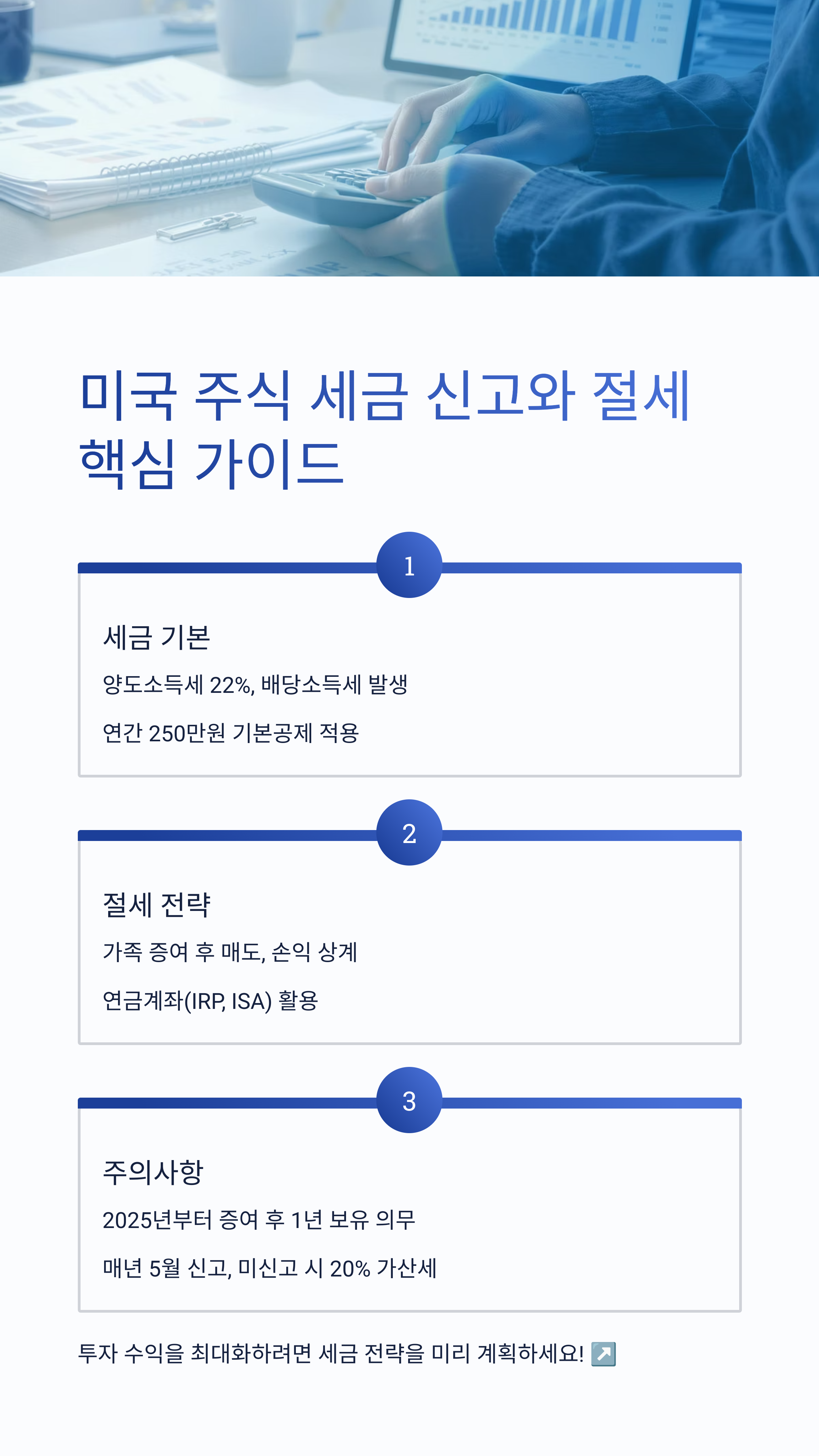 미국 주식 세금 신고와 절세