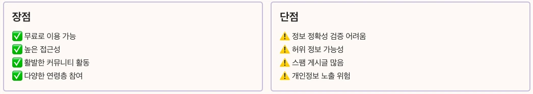 네이버 카페 사람찾기 게시판 이용하기 장점 단점 정리