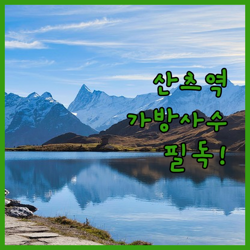 바르셀로나 산츠 역 물품 보관 가방 ..