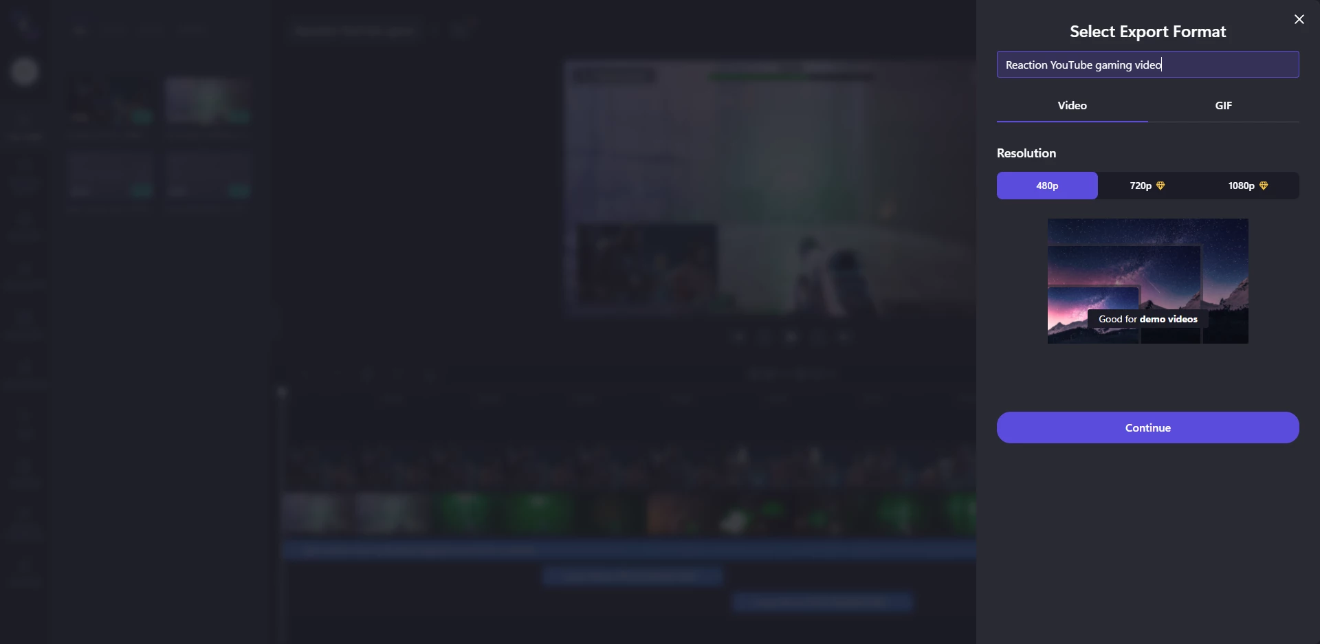 clipchamp export video