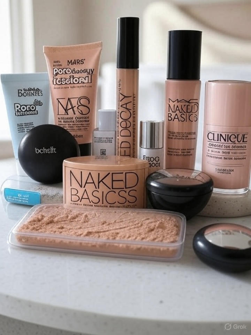 여러종류의 색조화장품이미지