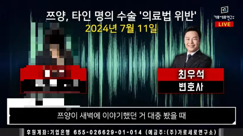 쯔양-법적대응