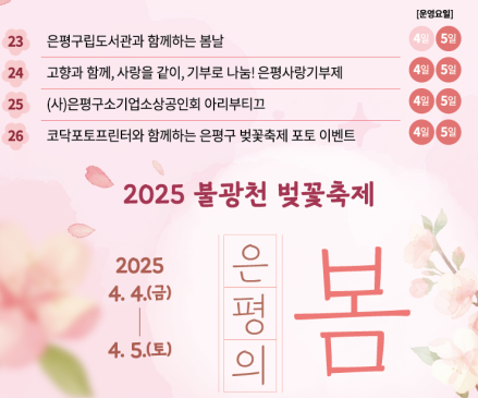 불광천 벚꽃 축제