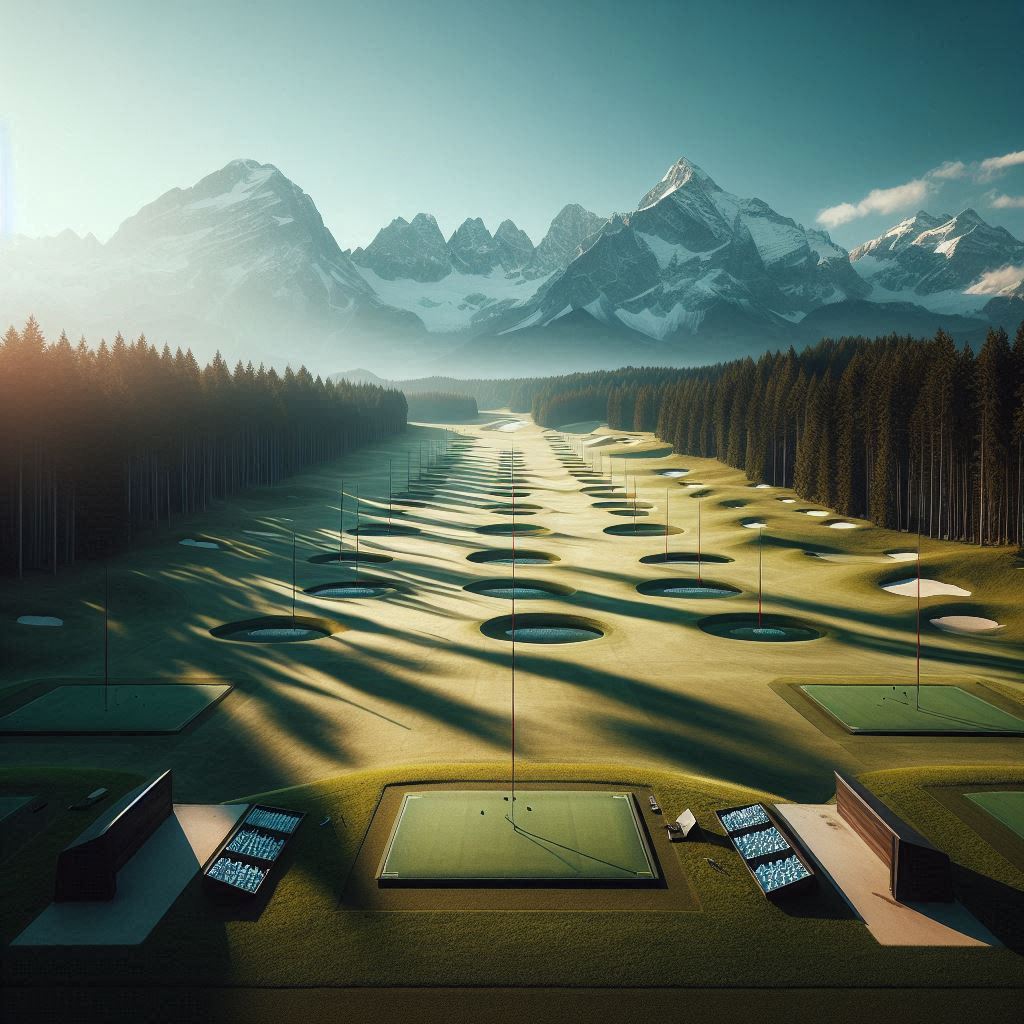 실외골프연습장 배경