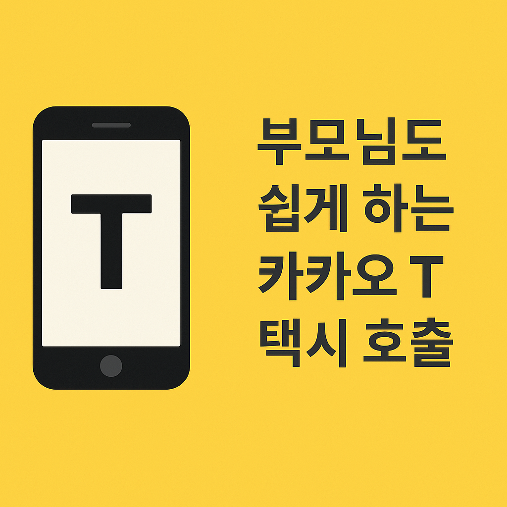 부모님을 위한 스마트폰 카카오 T 사용법 (택시 호출)