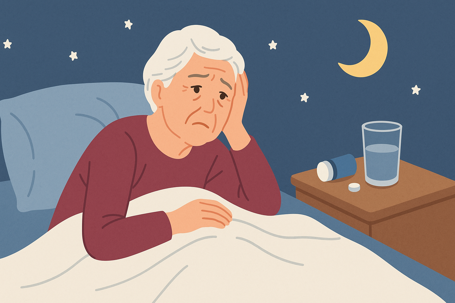 "시니어 불면증"에 대한 이미지입니다.