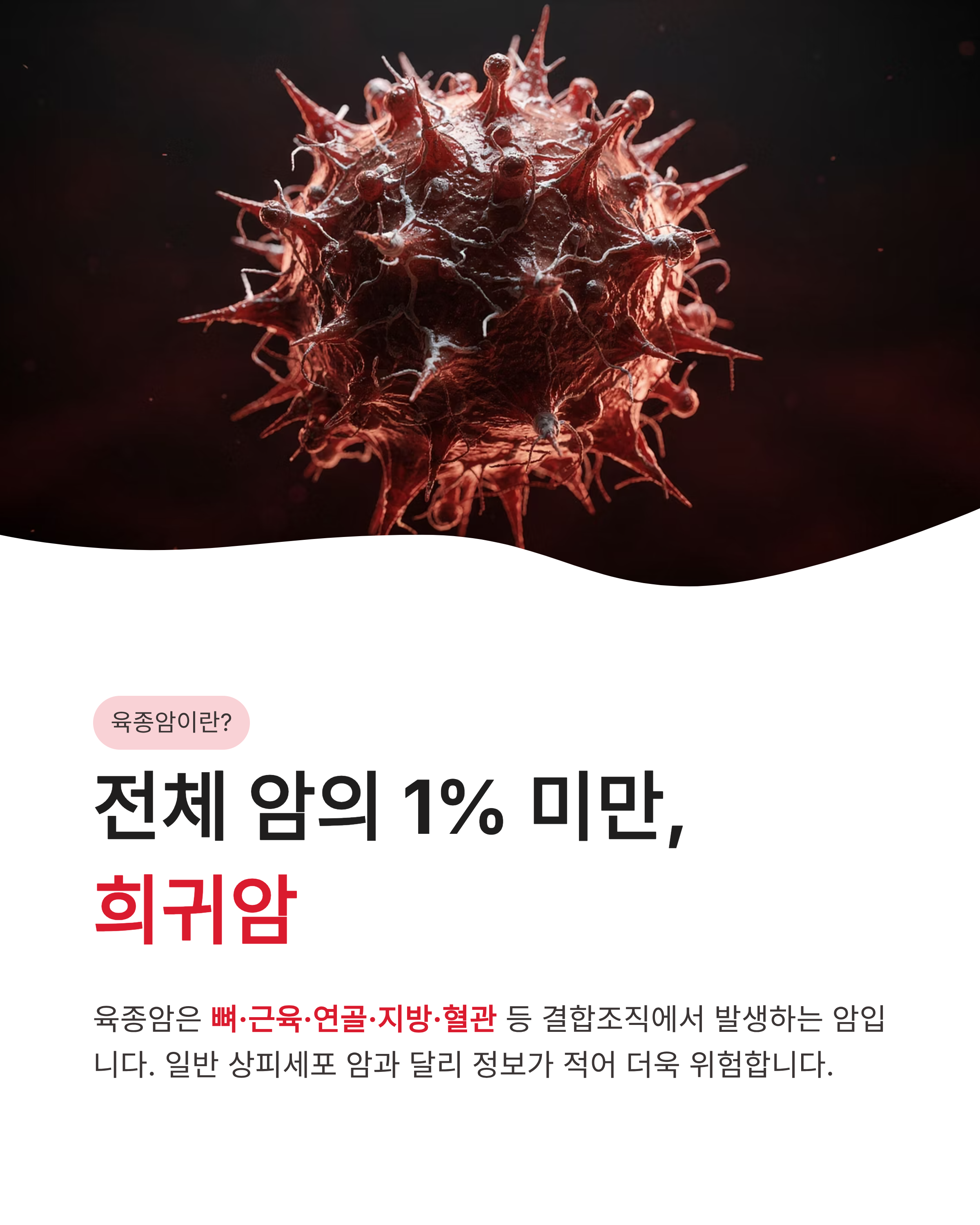 육종암 증상과 초기증상 및 생존율 총정리, 놓치면 안 되는 몸의 신호는?