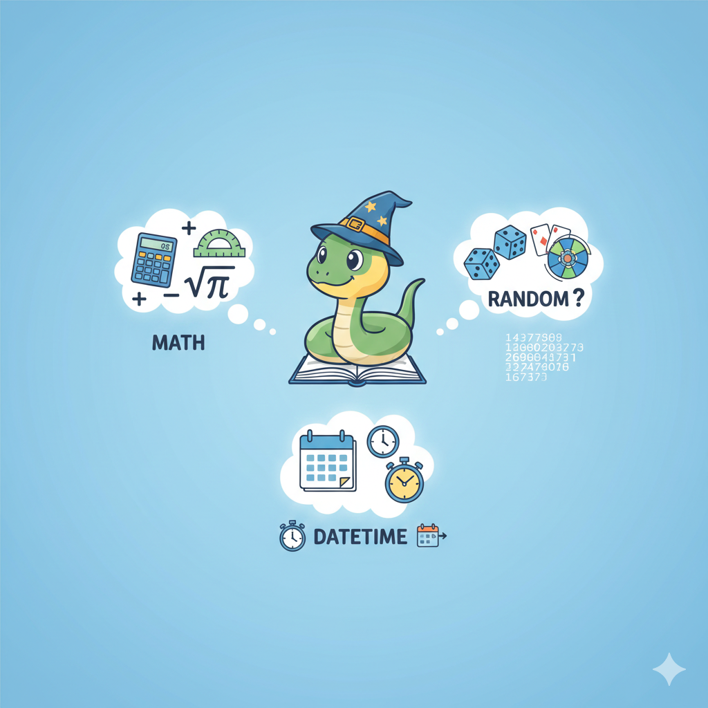 math, random, datetime