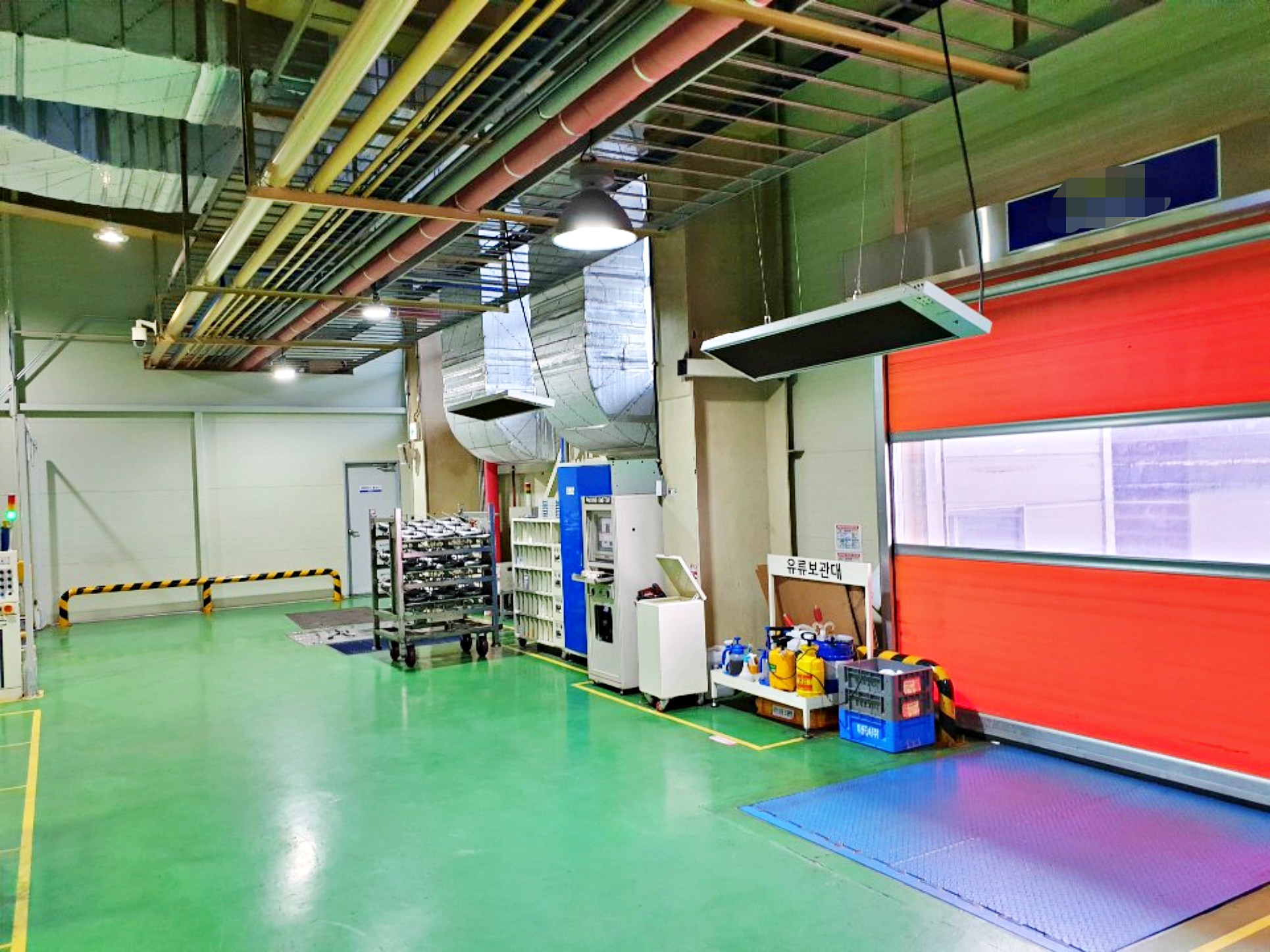 공장난방기 산업용히터 출입구