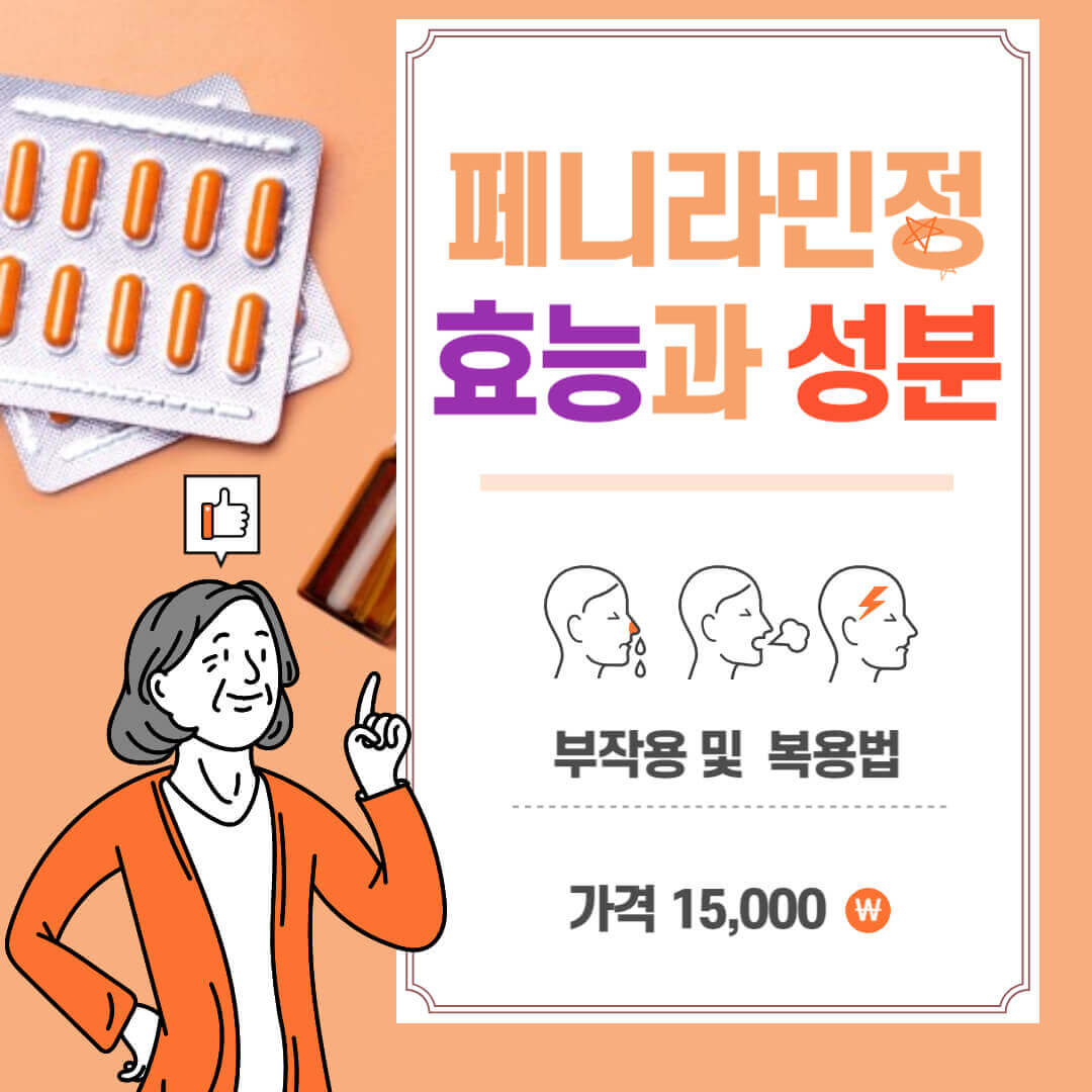 페니라민정의-효능과성분-부작용과-복용법-및-가격을-알려주는-로고입니다.