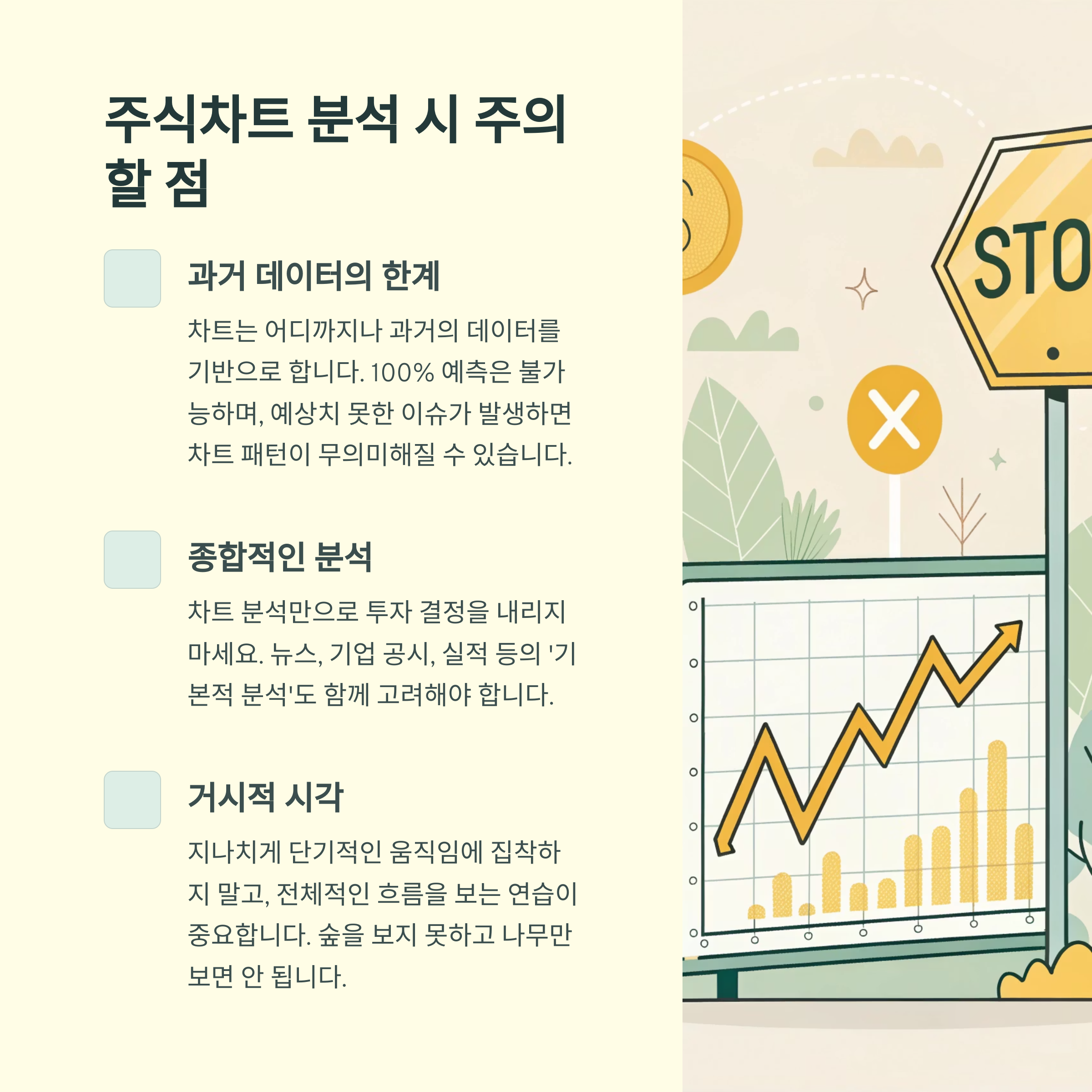 주식차트 분석 시 주의할 점