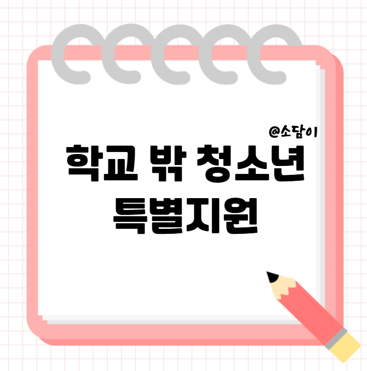 위기청소년(학교 밖 청소년) 특별지원 정책