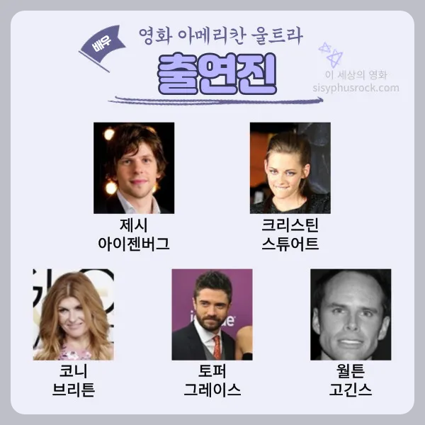 영화 아메리칸 울트라 출연진