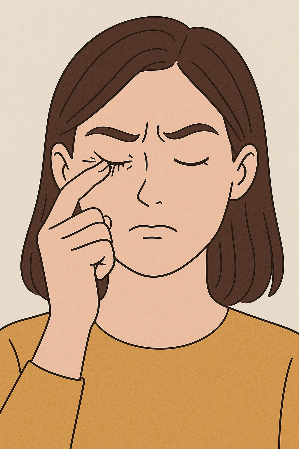 눈꼬리가-자주-떨리는-이유를-설명하는-상징적인-일러스트-이미지로-눈가-근육-떨림과-스트레스를-연상시키는-표현