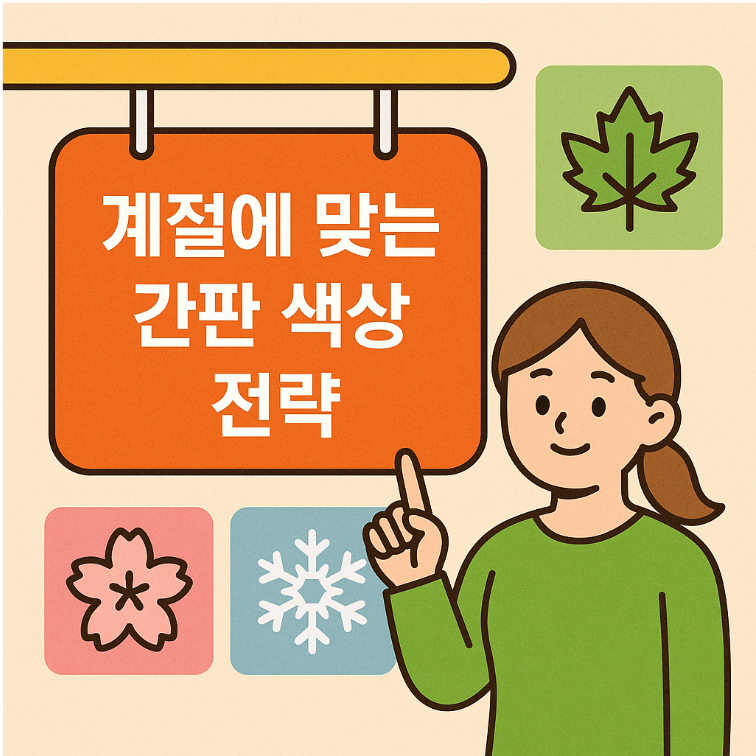 계절에 맞는 간판 색상 전략