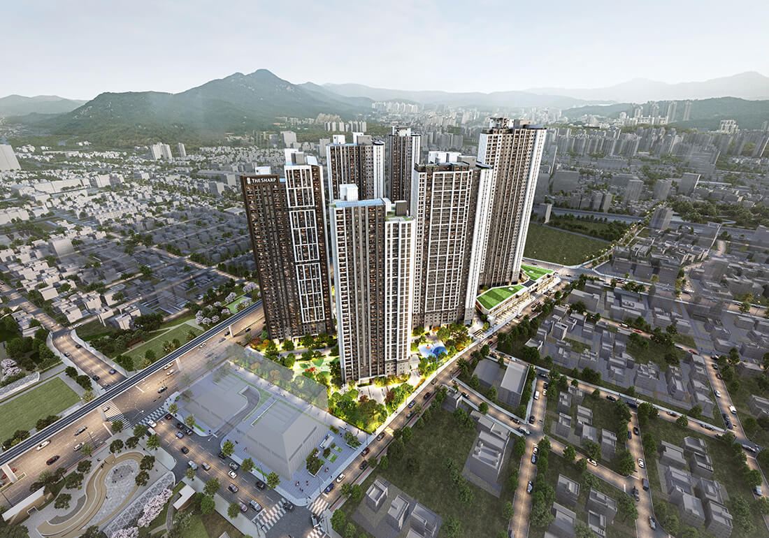 더샵 의정부역 링크시티 조감도