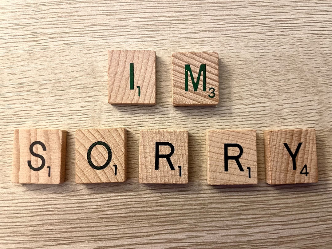 Apology.