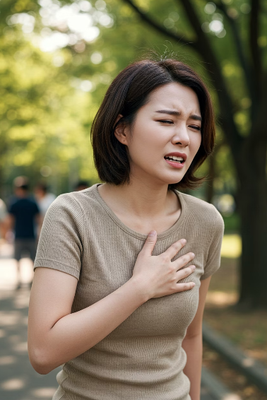 숨쉴 때 오른쪽 가슴 통증