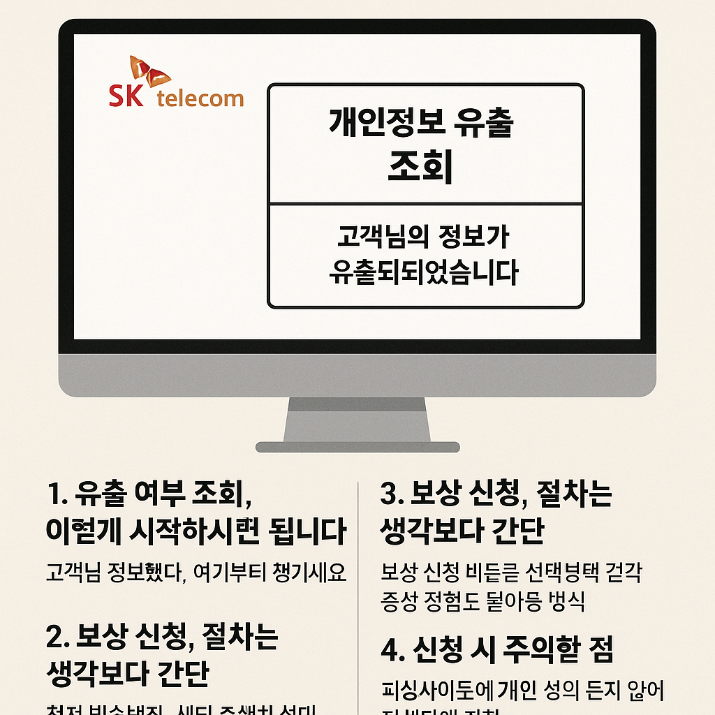 SKT 개인정보 유출 조회 방법, 보상까지 한 번에 정리