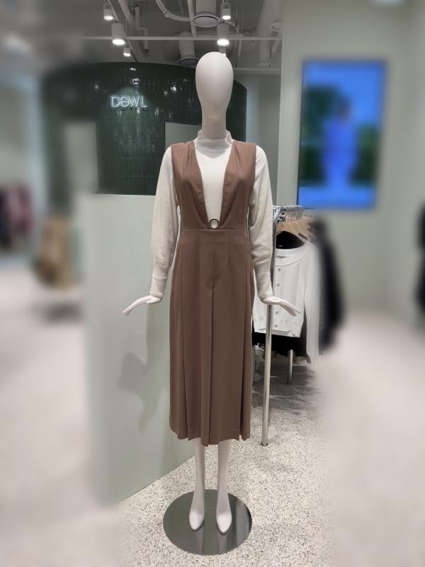 듀엘 롱앤린 와이드 점프슈트 D223MSE018