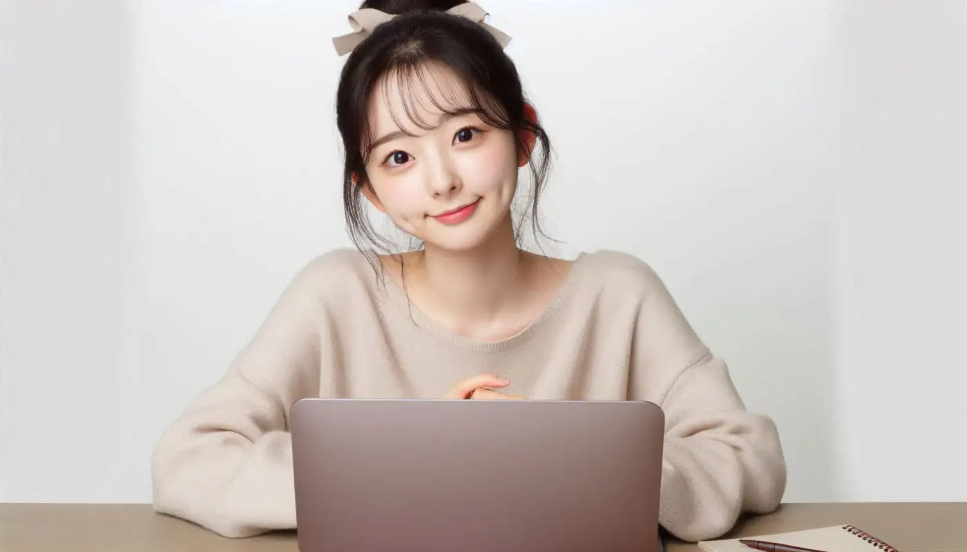 업비트-출금시간을-알아보고-암호화폐-관리하는-여성의-모습