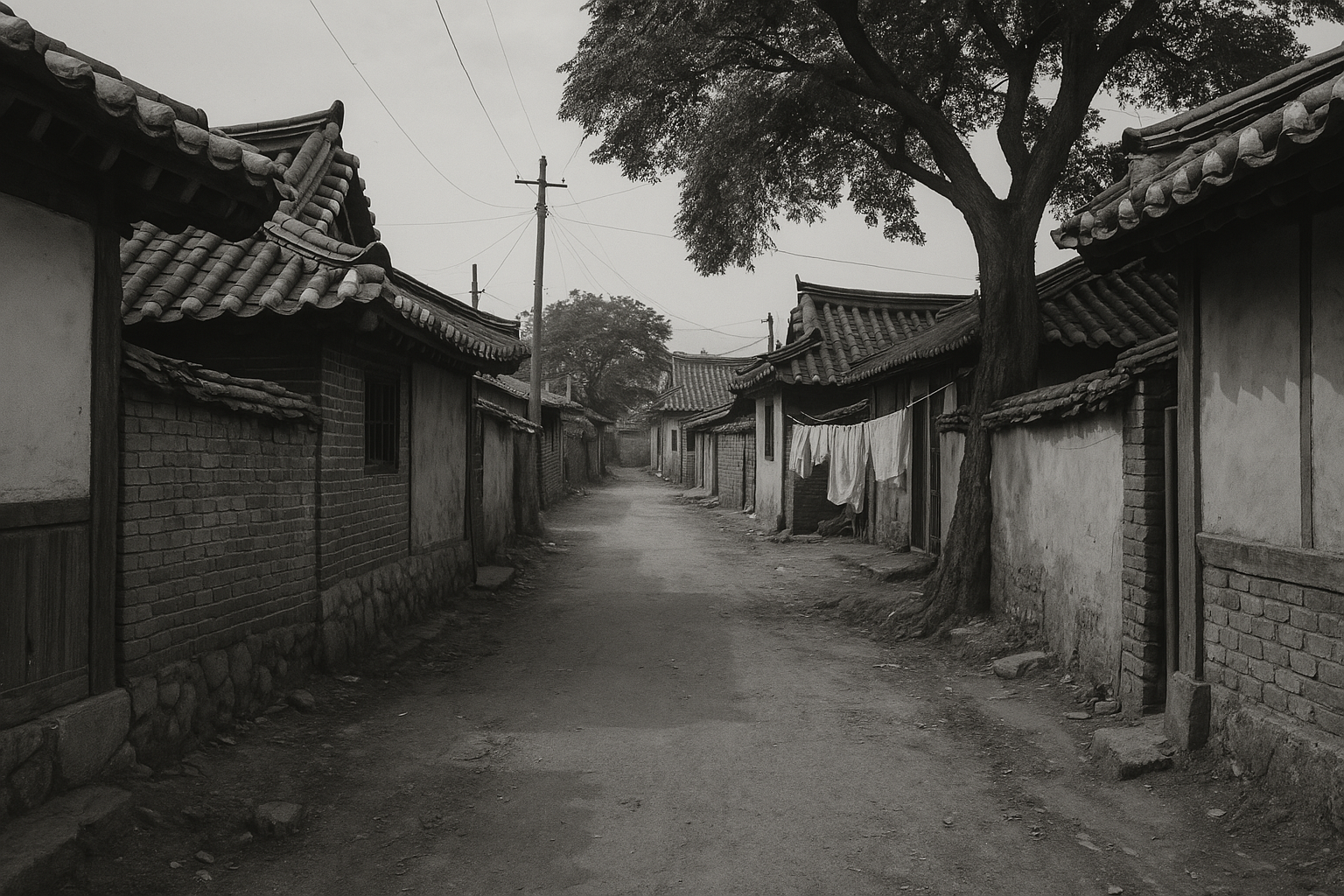 80년대 골목길 Ai가 복원한 사진