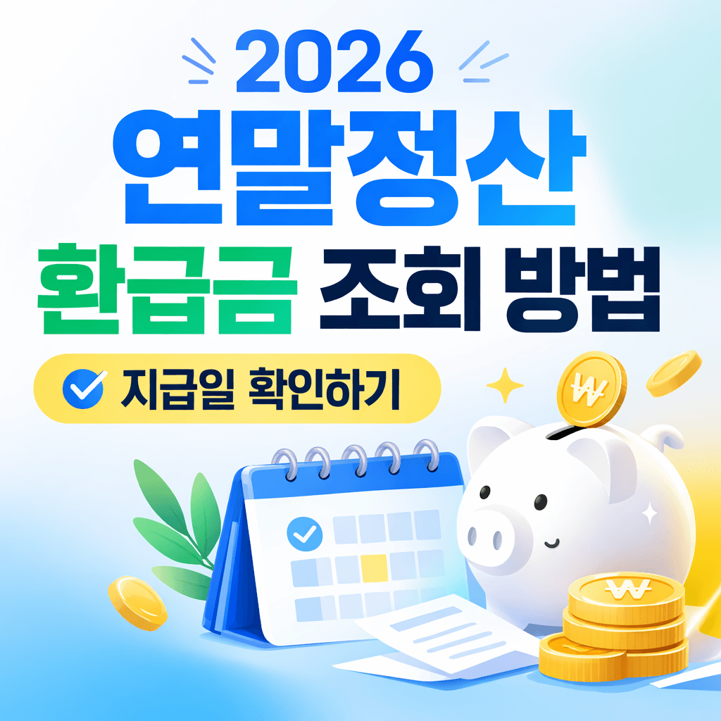 2026 연말정산 환급금 조회 방법과 지급일 확인하기