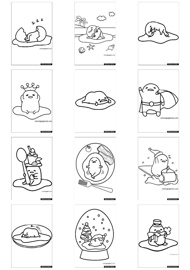 구데타마 색칠공부도안