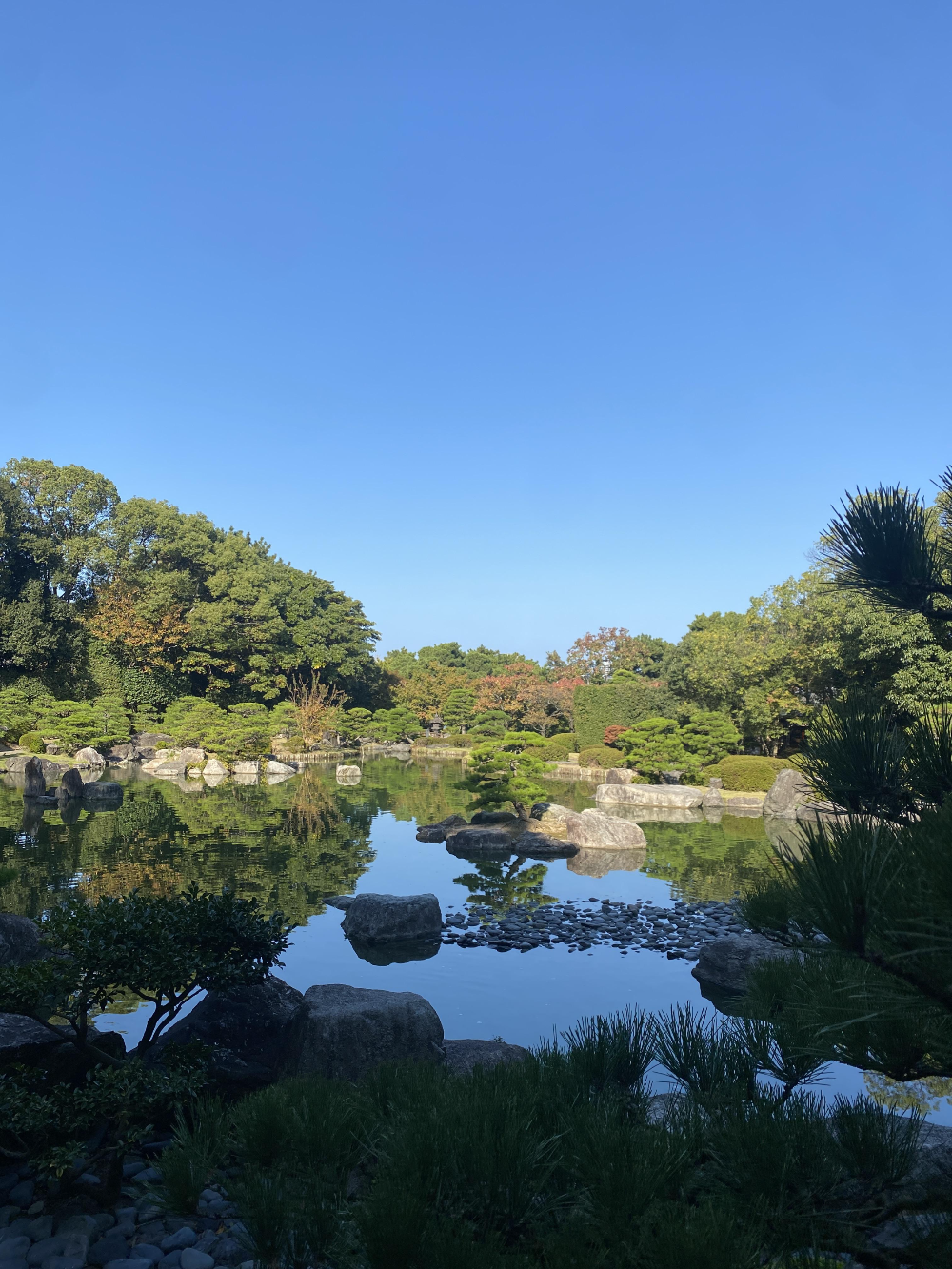 일본 후쿠오카 오호리공원 일본정원