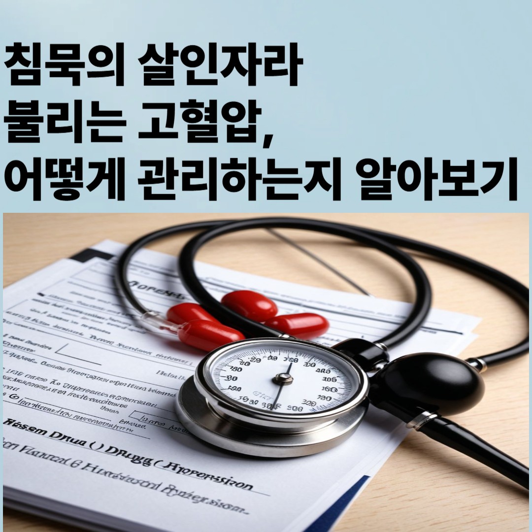 침묵의 살인자라 불리는 고혈압,
어떻게 관리하는지 알아보기