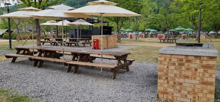 난지캠핑장 15인 바베큐존