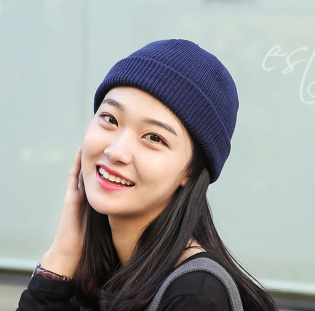 하트형 얼굴 비니 스타일링