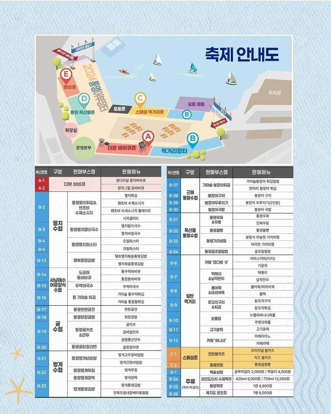 2024 통영 어부장터 안내