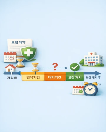 질병보험 면책기간 적용시점과 판단 기준 설명1