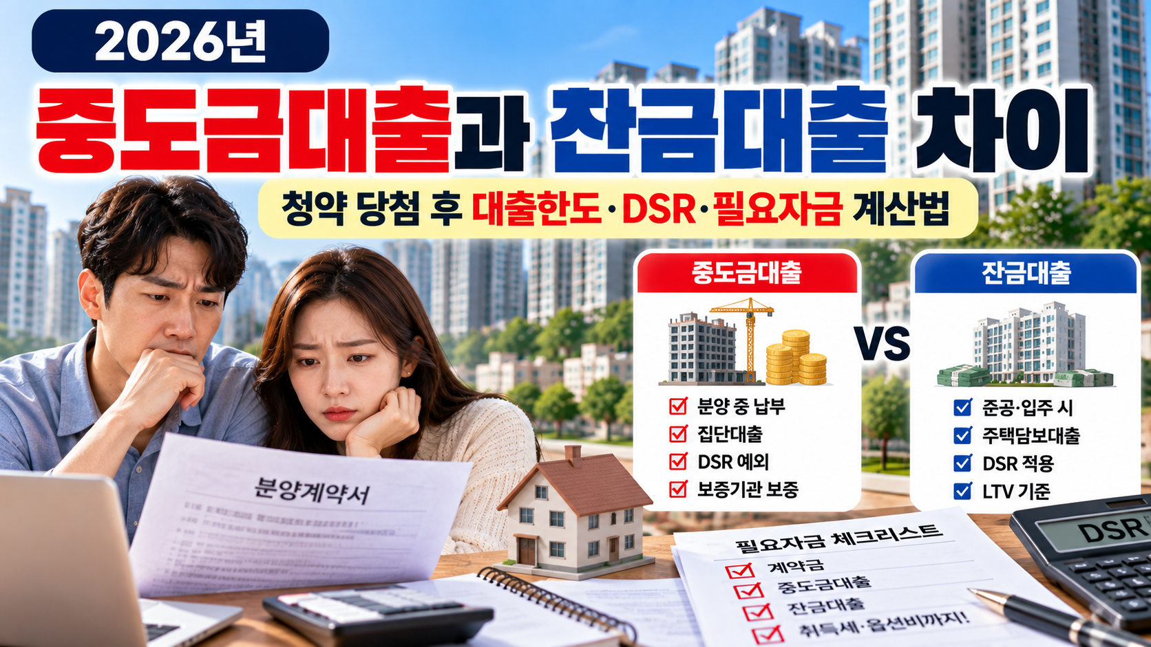 중돋금대출과 잔금대출