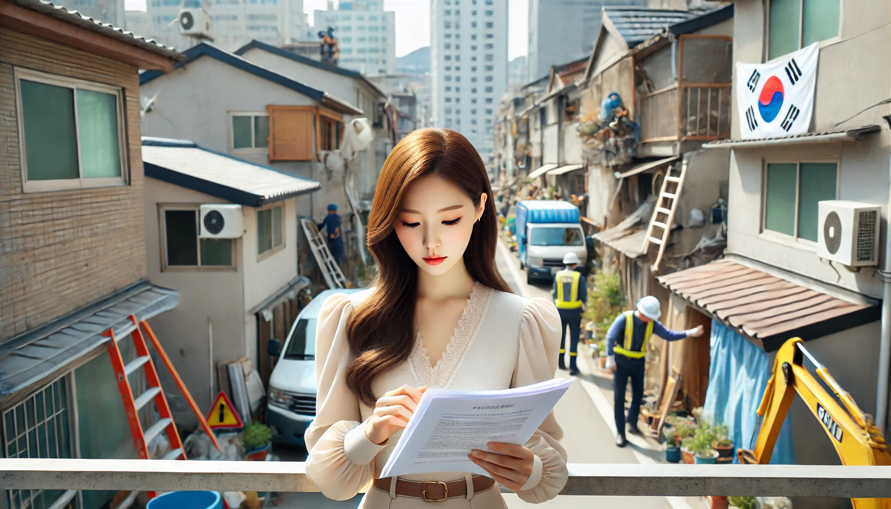 불법건축물과 이행강제금 확인하는 이미지