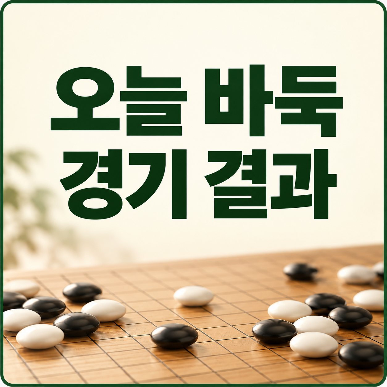 오늘 바둑 경기 결과 확인 |승패·불계승·다음 대국 조회 방법