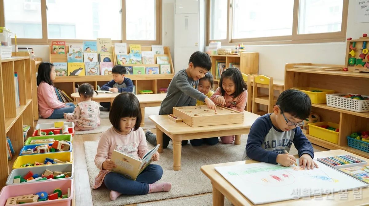 스마트폰 없이 다양한 활동을 즐기는 한국인 아이들