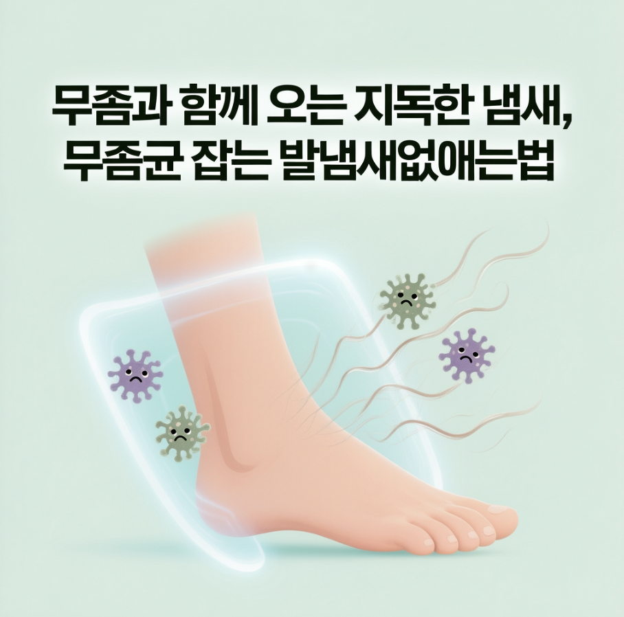 무좀과 함께 오는 지독한 냄새, 무좀균 잡는 발냄새없애는법