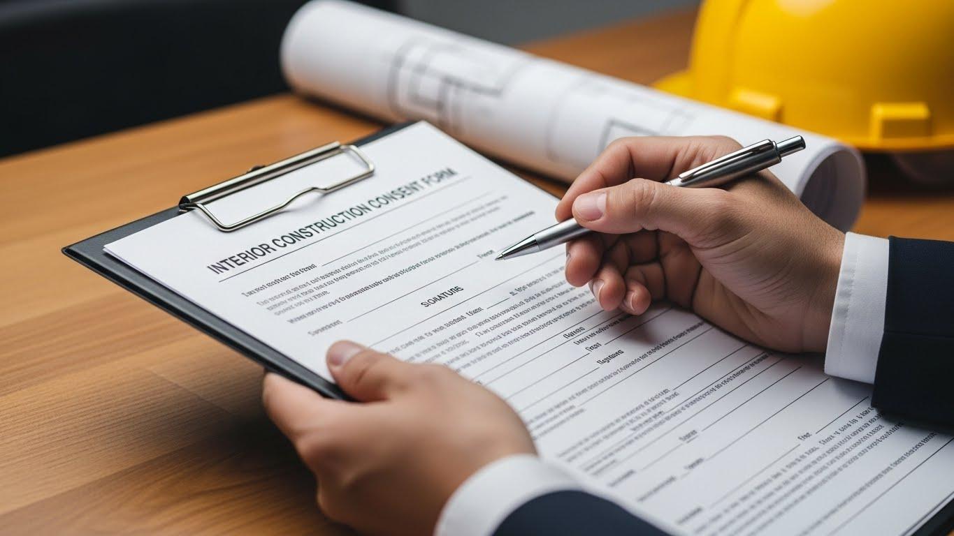 인테리어 공사 동의서