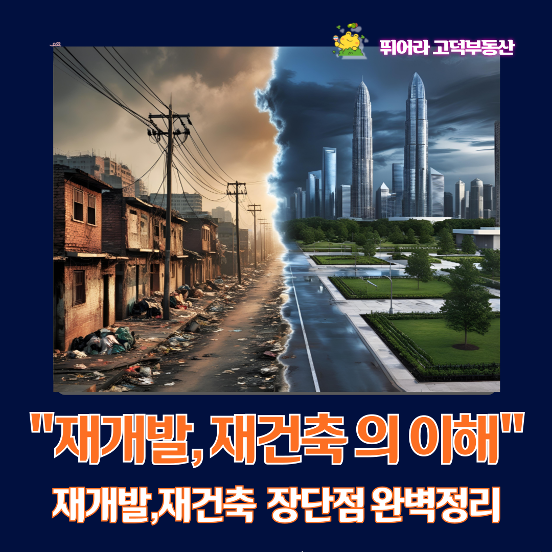 재개발, 재건축 전후의 모습