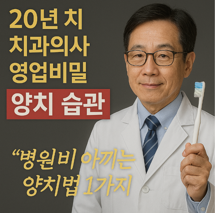 20년 치과의사가 자녀에게만 알려주는 양치의 순서, 딱 하나만 기억하세요