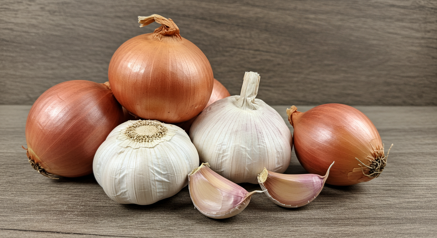 식탁 위의 보석: 마늘과 양파