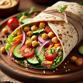 병아리콩 샐러드 랩