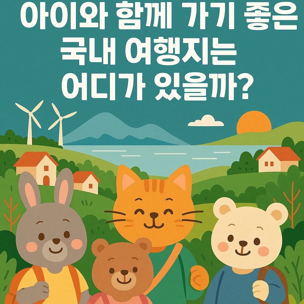 아이와 함께 가기 좋은 국내 여행지는 어디가 있을까