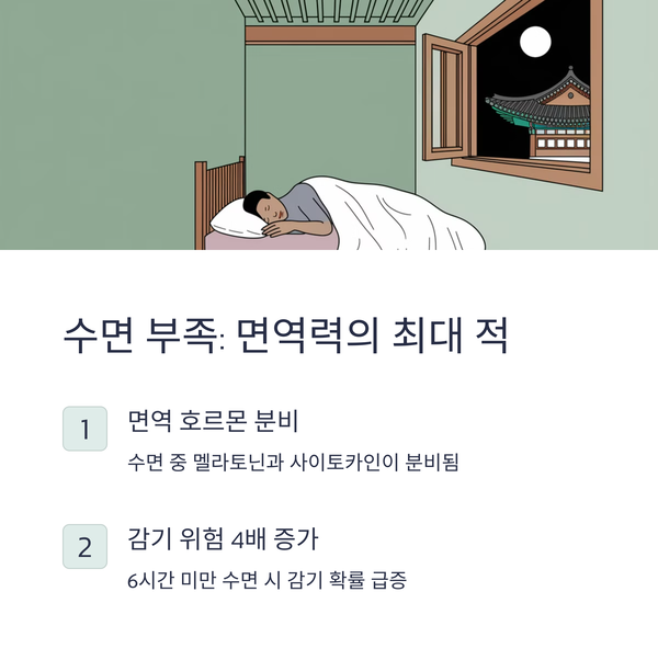 수면 부족: 면역력의 최대 적