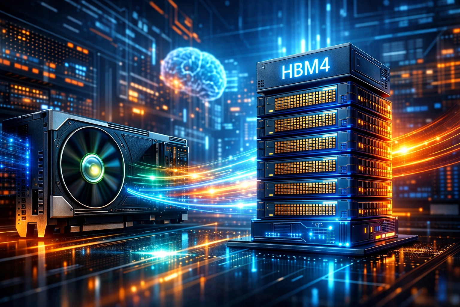 HBM4 GPU 메모리 구조 시각화