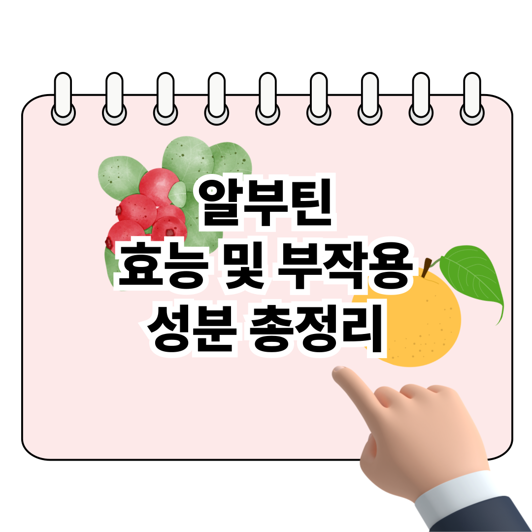 알부틴 효능 및 효과, 성분 총정리 포스터